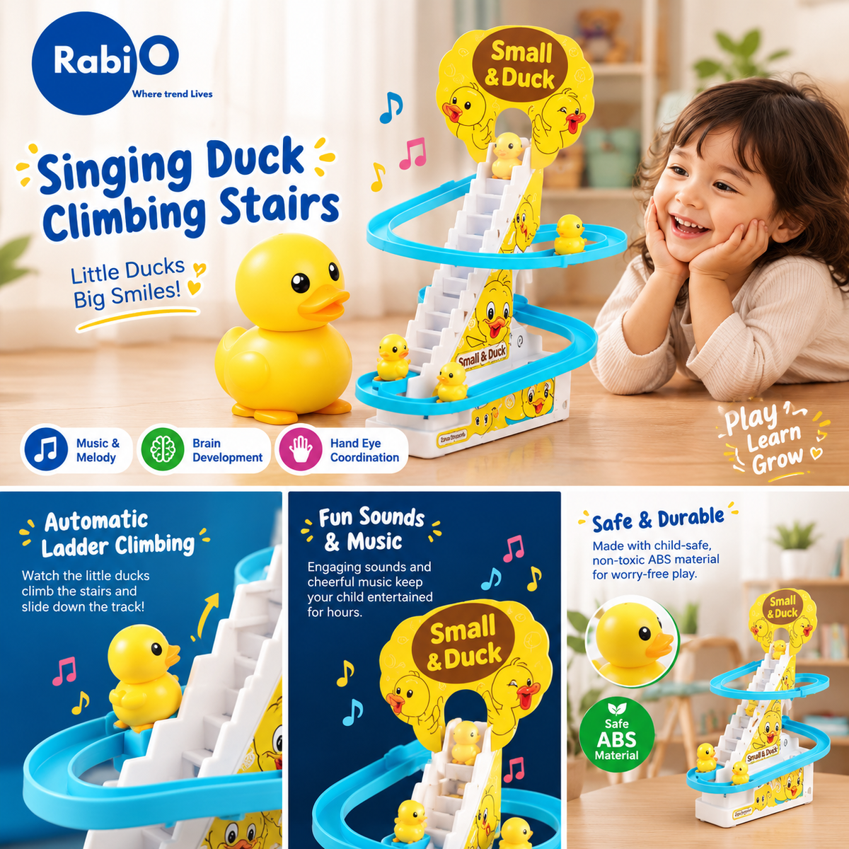 Stairclimbing ducks